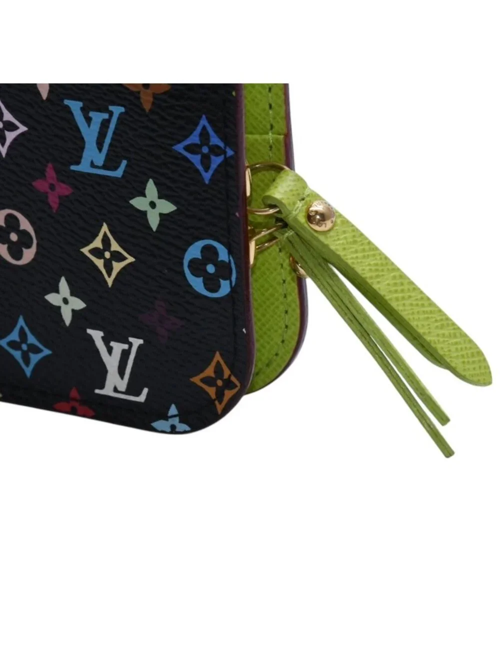 Louis Vuitton Portefeuille Insolite Wallet Monogram Multicolor Green Takashi
